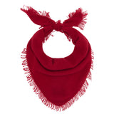 Distressed Triangle Scarf - Dull Red