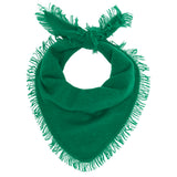 Distressed Triangle Scarf - Olive Green