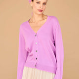 Distressed Triangle Scarf - Misty Purple