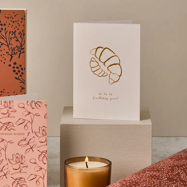 Croissant Birthday Card