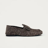 Aeryn Fuzzy Loafers - Brown