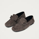 Aeryn Fuzzy Loafers - Brown