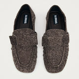 Aeryn Fuzzy Loafers - Brown