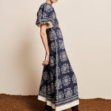 Banderra Midi Dress - Navy
