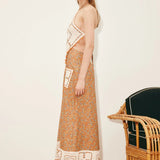 Marva Crochet Halter Dress - Multi