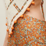 Marva Crochet Halter Dress - Multi