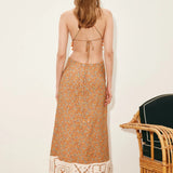 Marva Crochet Halter Dress - Multi
