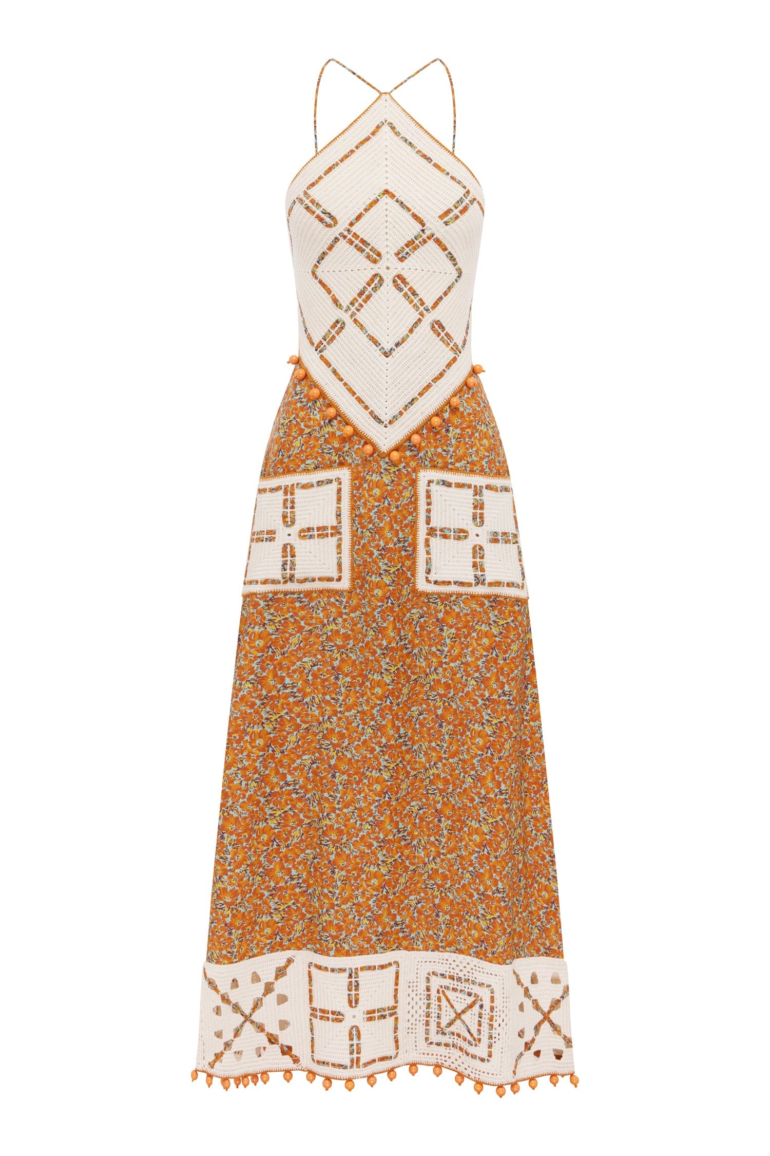 Ediit Marva Crochet Halter Dress - Multi – Ediit