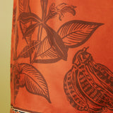 Monkey Dance Silk Dress - Rust