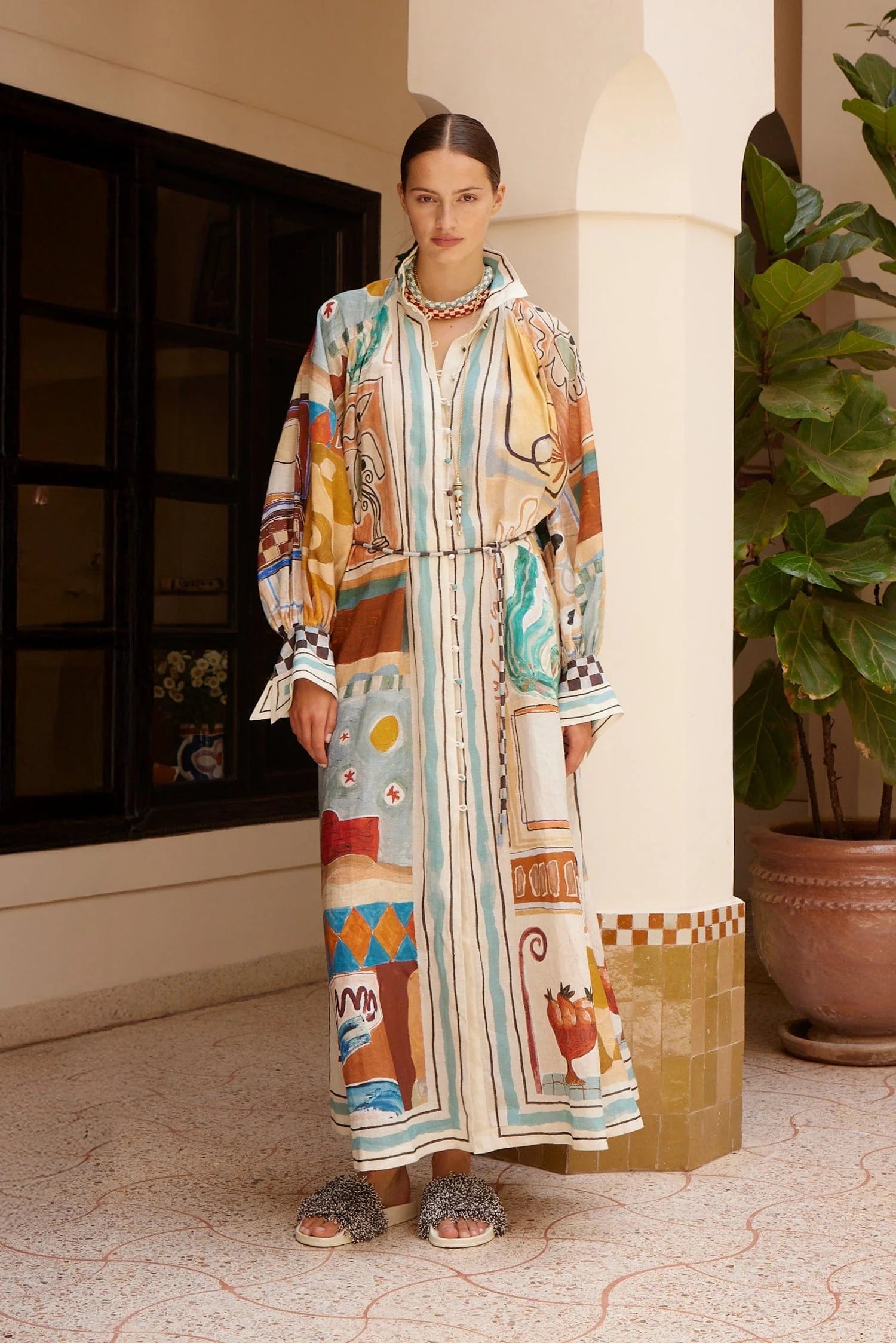 Michelle Shirt Dress - Multi