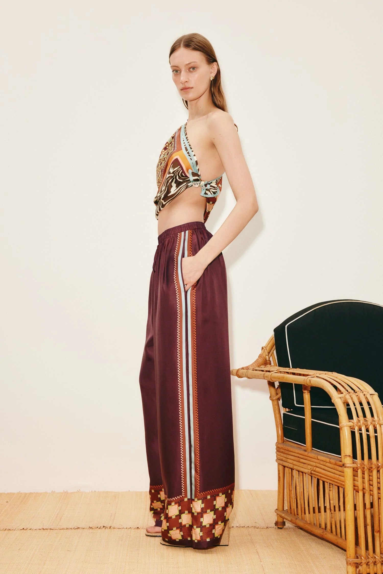 Wilson Silk Trousers - Multi