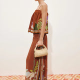 Alfie Ruched Top - Chocolate