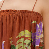 Alfie Ruched Top - Chocolate