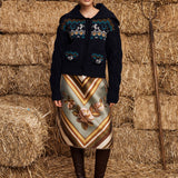 Patsy Knit Cardigan - Navy Multi