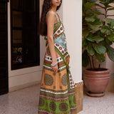 Contina Tiles Silk Scarf - Multi