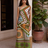 Contina Tiles Silk Scarf - Multi