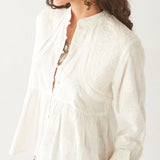 Ariana Blouse - Mosaique Ivory