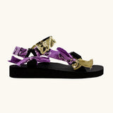 Trekky Sandals - Khaki/Violet