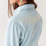 Austin Blouse - Mustang Blue