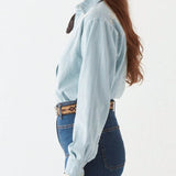 Austin Blouse - Mustang Blue