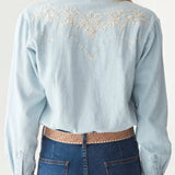 Austin Blouse - Mustang Blue