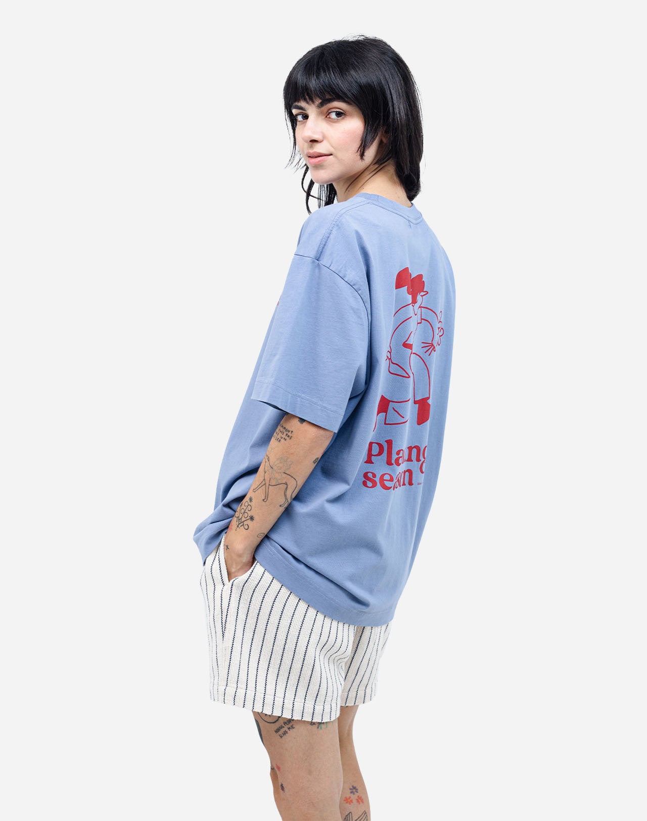 Planting T-shirt - Azure Blue