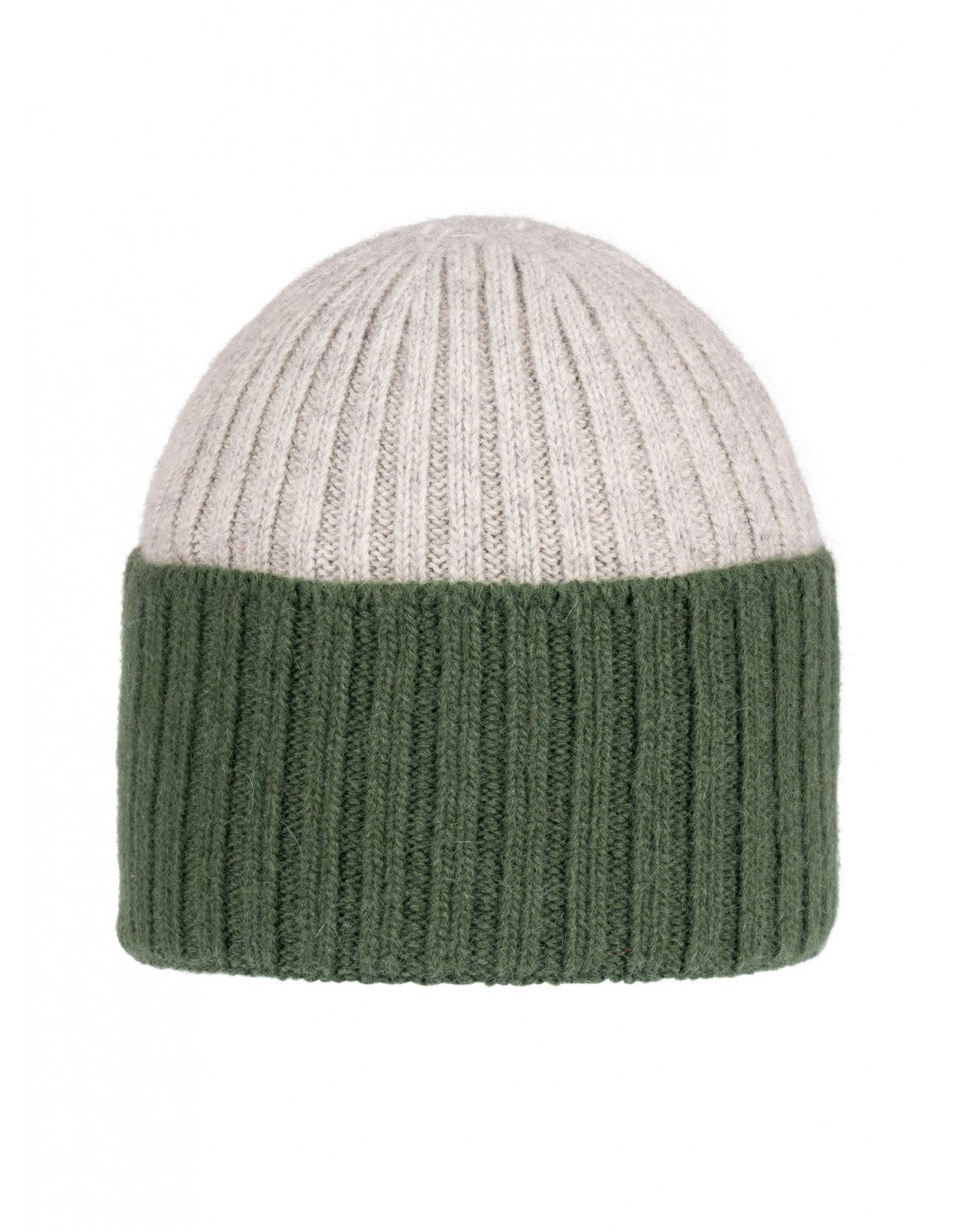Santacana Two-tone Beanie - Grey/Forest