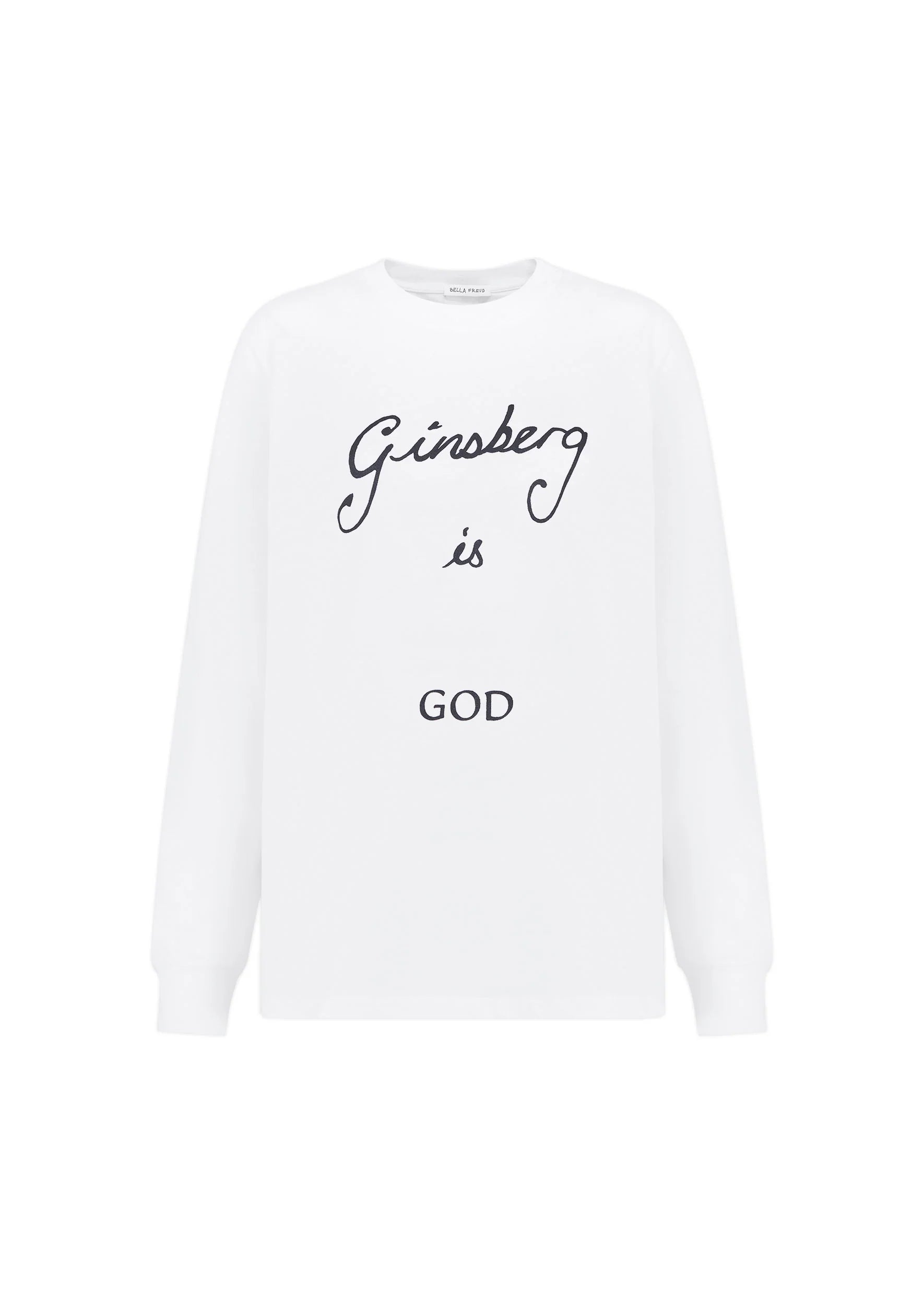 Ginsberg Is God Ls T-Shirt - White