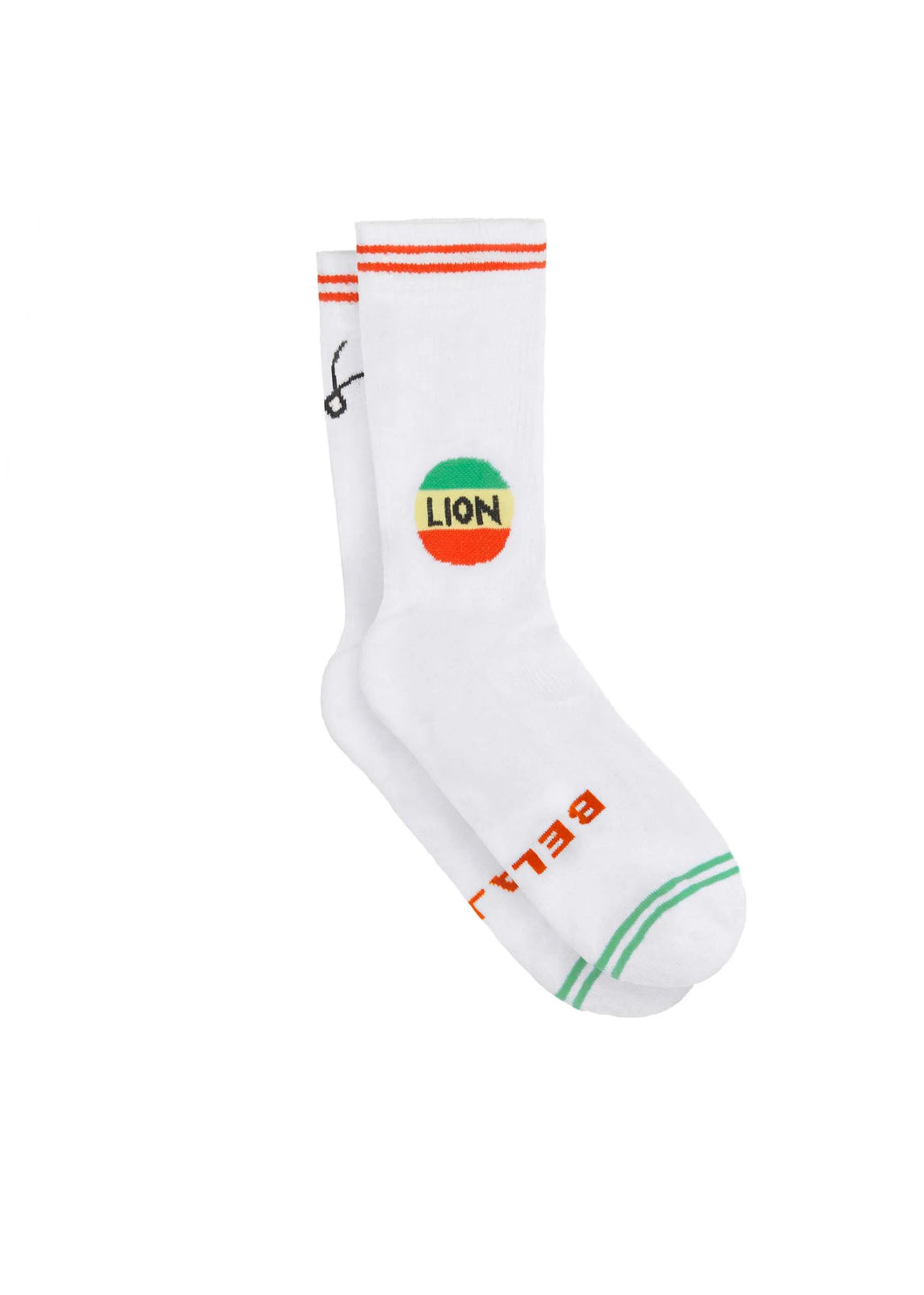 Bella Freud Lion Socks - White