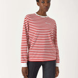 L/S Striped T-shirt - Red