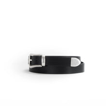 Load image into Gallery viewer, Village Leathers BLT 1&quot; Belt - Black/Silver
