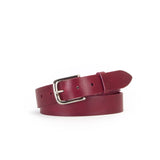 Classic 1 1/4" Belt - Burgundy/Silver
