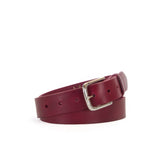 Classic 1 1/4" Belt - Burgundy/Silver