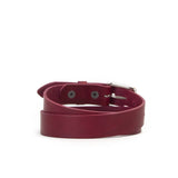 Classic 1 1/4" Belt - Burgundy/Silver