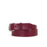 Classic 1 1/4" Belt - Burgundy/Silver