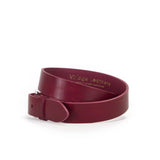 Classic 1 1/4" Belt - Burgundy/Silver