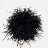 Feather Brooch - Black