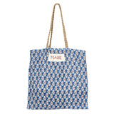 Blockprint & Jute Tote