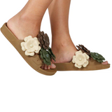 Camelia Sandals - Camel Multi
