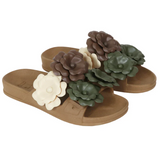 Camelia Sandals - Camel Multi