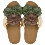 Camelia Sandals - Camel Multi