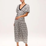 Camilo Bicolor Dress - White/Black