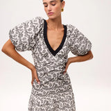 Camilo Bicolor Dress - White/Black