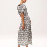 Camilo Bicolor Dress - White/Black