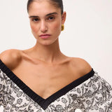 Camilo Bicolor Dress - White/Black