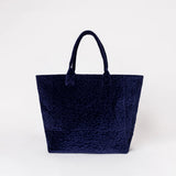 Gold Palm Tote Bag - Navy