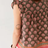 Charlize Blouse - Lotus Mondrian