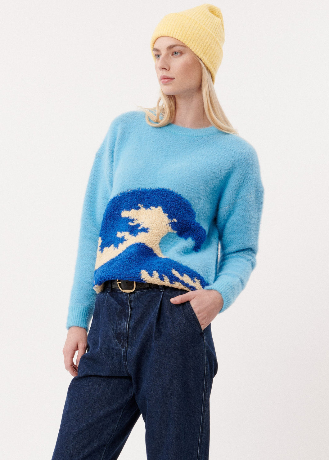 FRNCH Maeko Sweater - Azure Blue