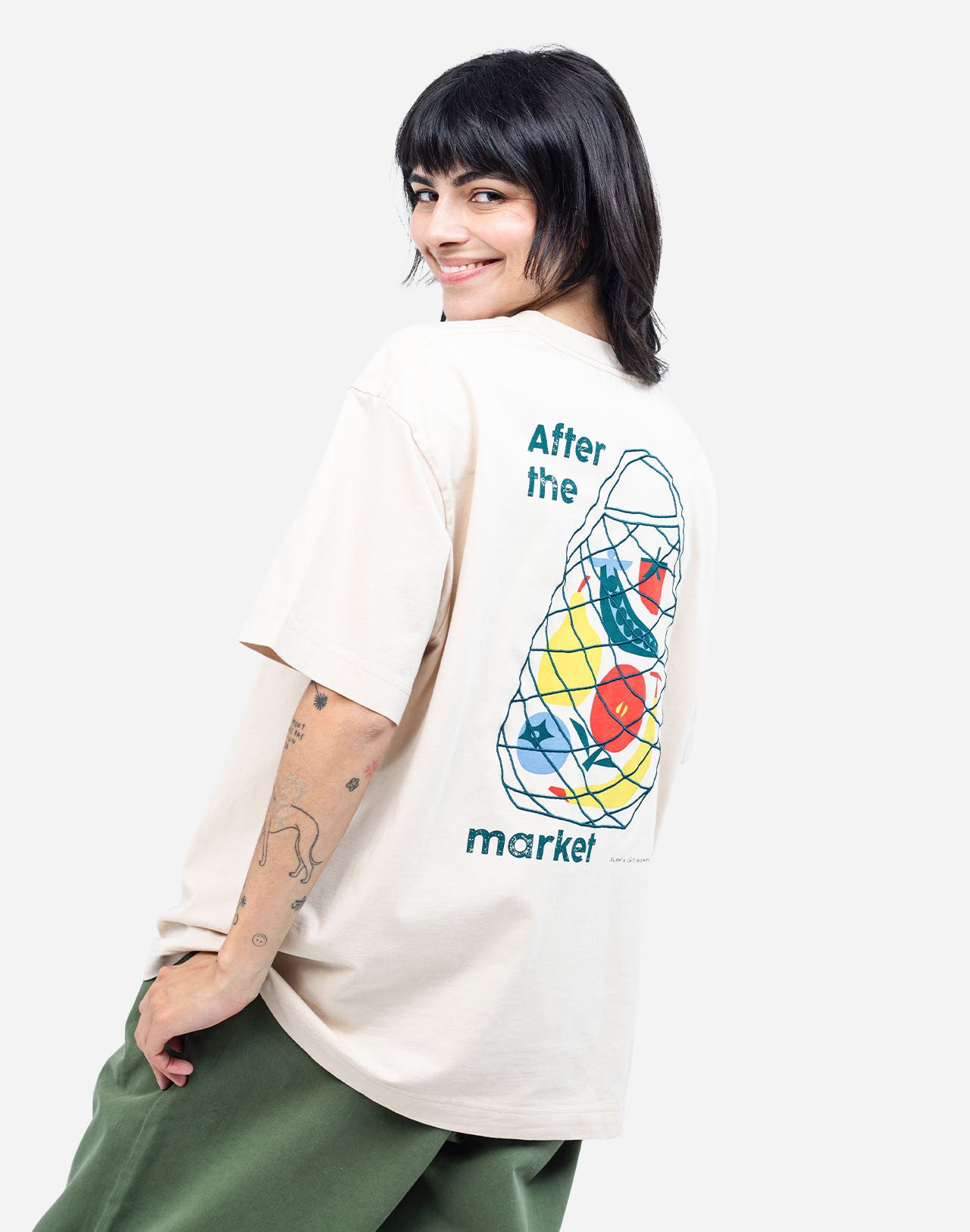 Meshbag T-shirt - Cream