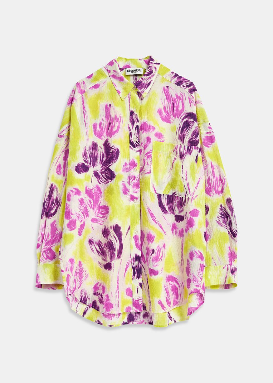 Essentiel Antwerp Damethyst Shirt - Yellow/Purple